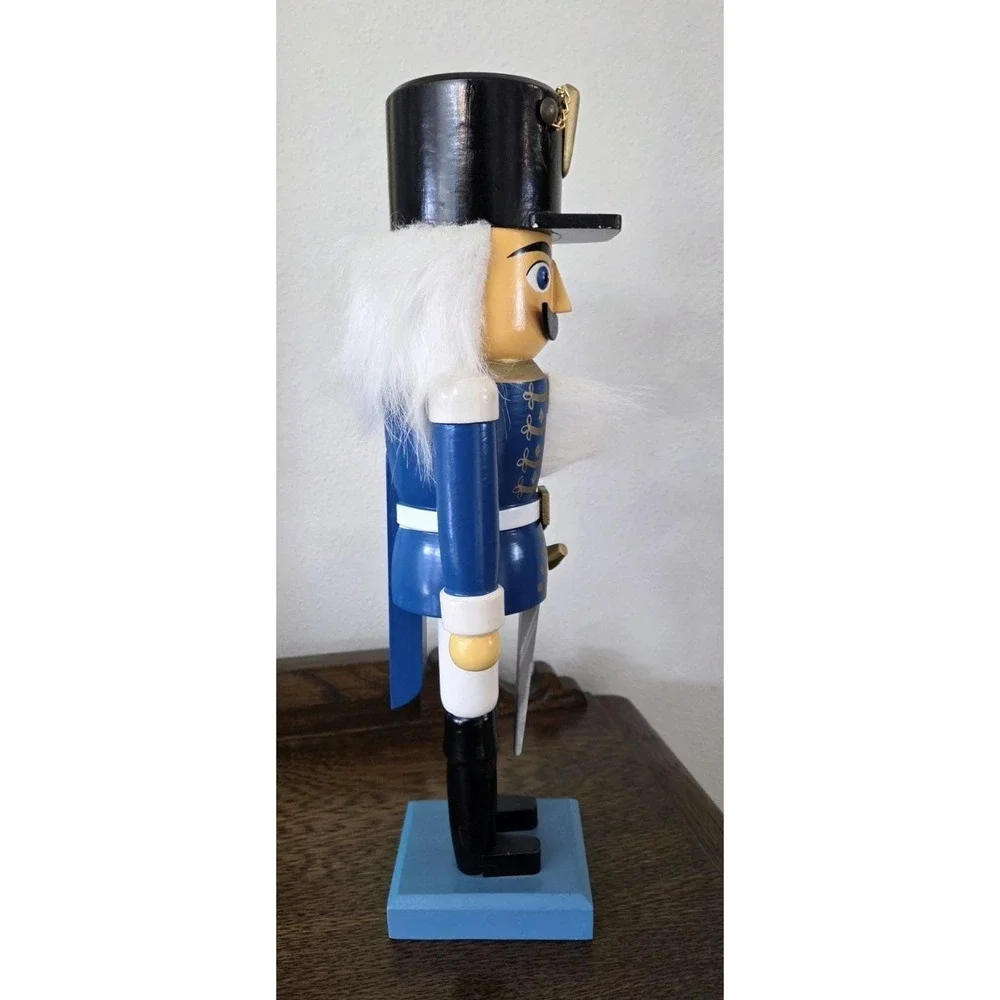 German Hussar Nutcracker in Blue The Blue Dragoons Soldiers‎ EUC 13.5